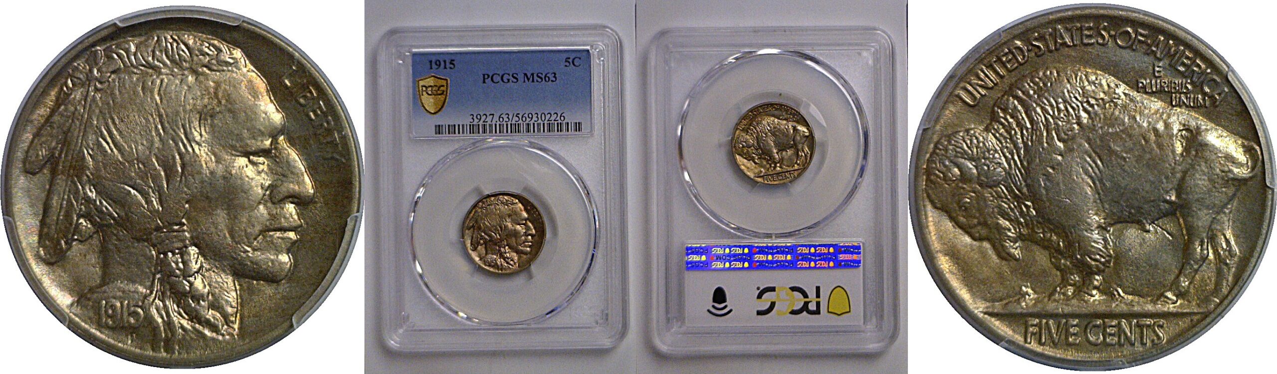 1915 Buffalo Nickel   PCGS MS-63