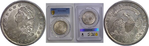1829/7 Bust Half Dollar   PCGS MS-62