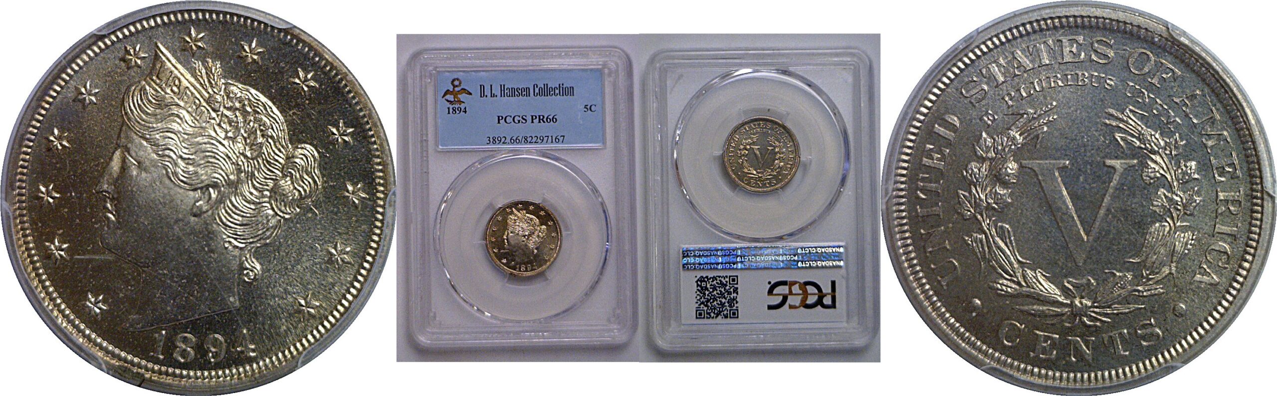 1894 Liberty Nickel   PCGS PR-66