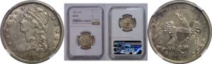 1833 Bust Quarter   NGC AU-55