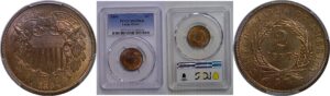 1864 Two Cent Piece   PCGS MS-65 RB