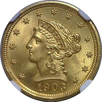 1903 $2 1/2 Liberty   NGC MS-66+ CAC - Image 2
