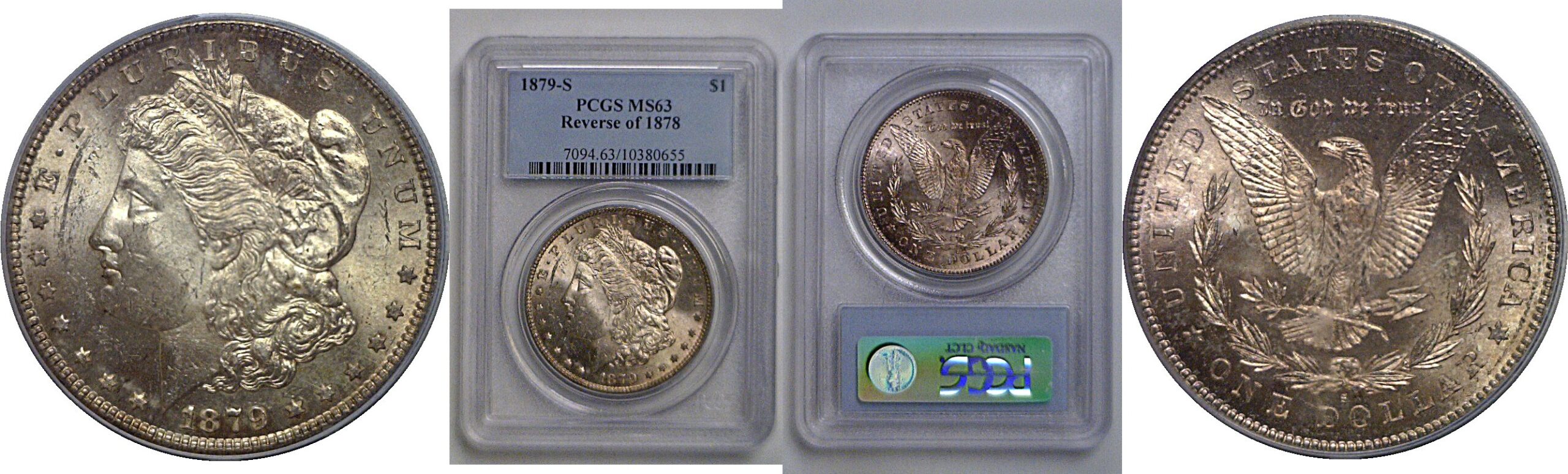 1879-S Reverse of 1878  Morgan Dollar   PCGS MS-63