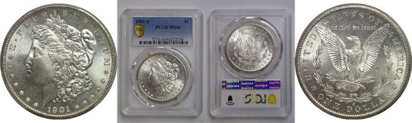 1901-S Morgan Dollar    PCGS MS-66
