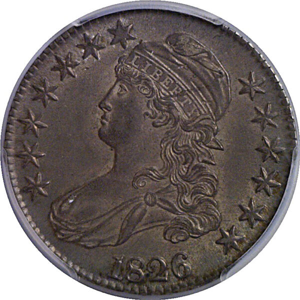 1826 Bust Half Dollar   PCGS AU-55 - Image 2