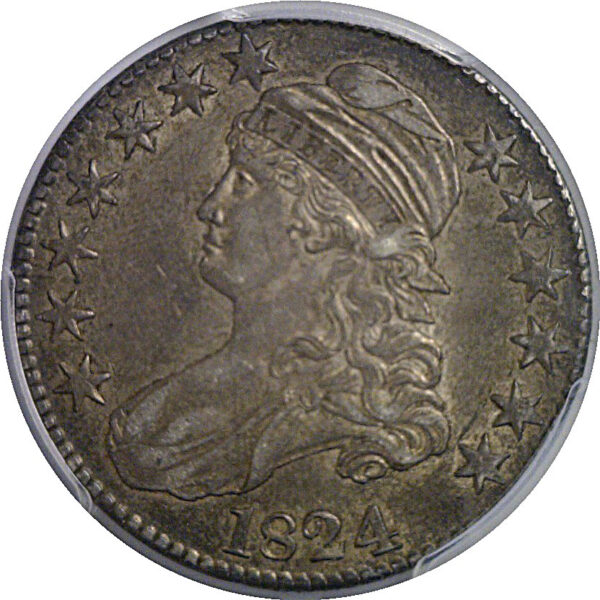 1824 Bust Half Dollar   PCGS AU-50 - Image 2