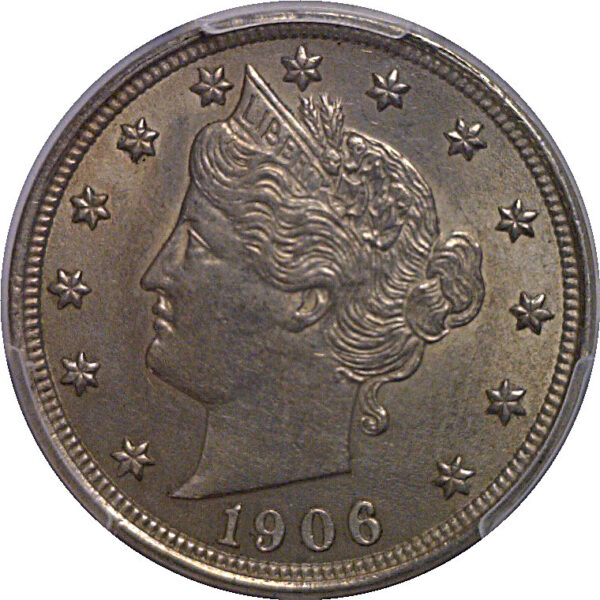 1906 Liberty Nickel   PCGS AU-58 - Image 2