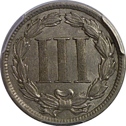 1888 Nickel Three Cent    PCGS AU-53 - Image 3