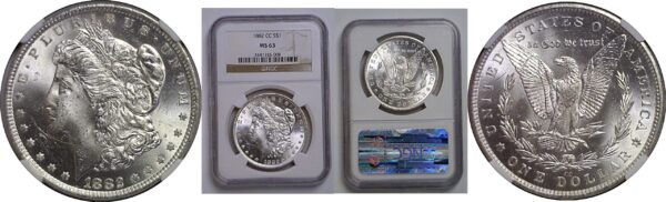 1882-CC Morgan Dollar   NGC MS-63