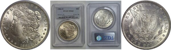 1884-O Morgan Dollar   PCGS MS-64