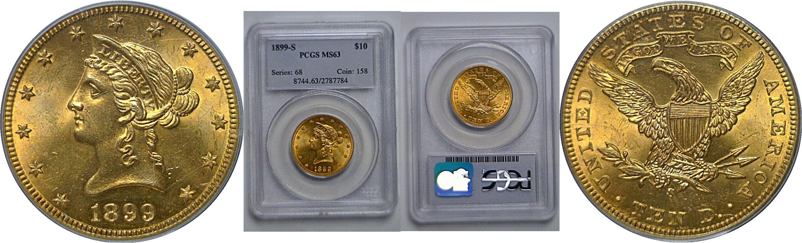 1899-S $10 Liberty   PCGS MS-63