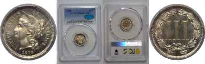 1878 Nickel Three Cent   PCGS PR-66 CAM  CAC