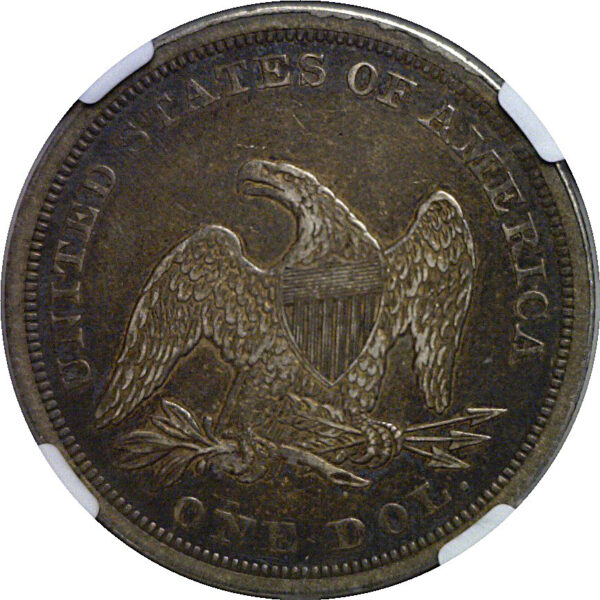 1843 Seated Liberty Dollar   NGC AU-50 - Image 3