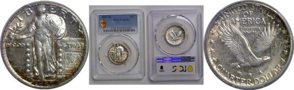 1927-D Standing Liberty Quarter   PCGS AU-53
