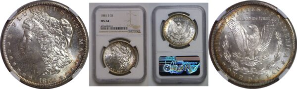 1881-S Morgan Dollar   NGC MS-64