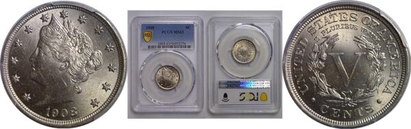1908 Liberty Nickel   PCGS MS-63