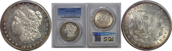1896-S Morgan Dollar   PCGS MS-61