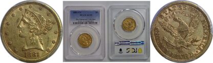 1881-CC  $5 Liberty    PCGS AU-55