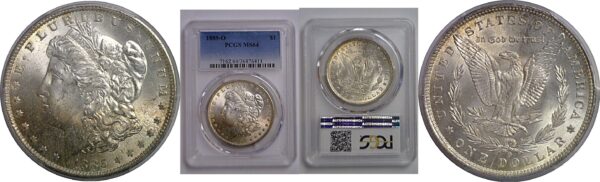 1885-O Morgan Dollar   PCGS MS-64