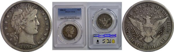 1900-O Barber Half Dollar   PCGS VF-20