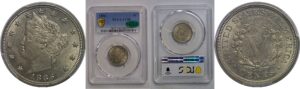 1886 Liberty Nickel   PCGS AU-58  CAC