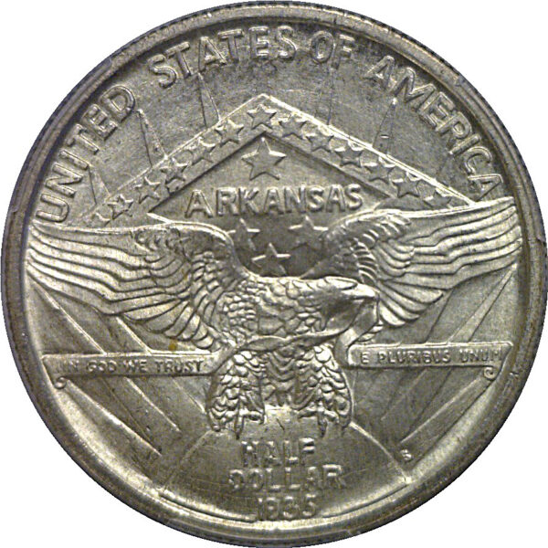 1935-S Arkansas Commemorative Half Dollar   PCGS MS-66 - Image 3