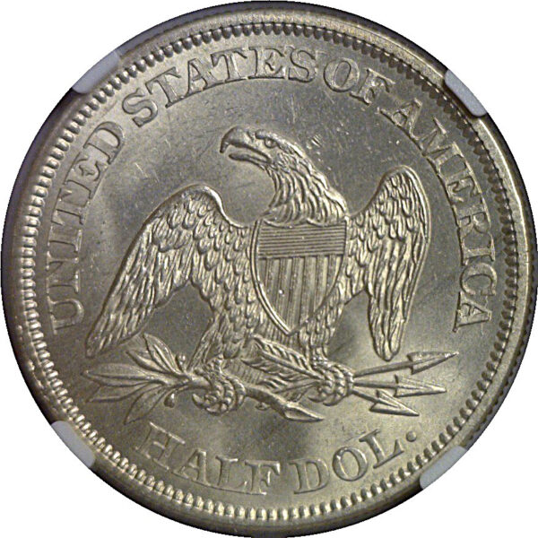 1863 Seated Liberty Half Dollar    NGC MS-65 - Image 3