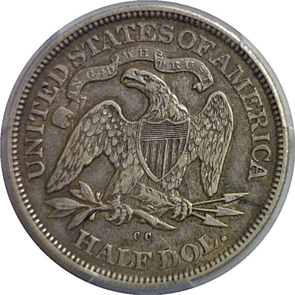 1877-CC Seated Liberty Half Dollar   PCGS XF-45 - Image 3