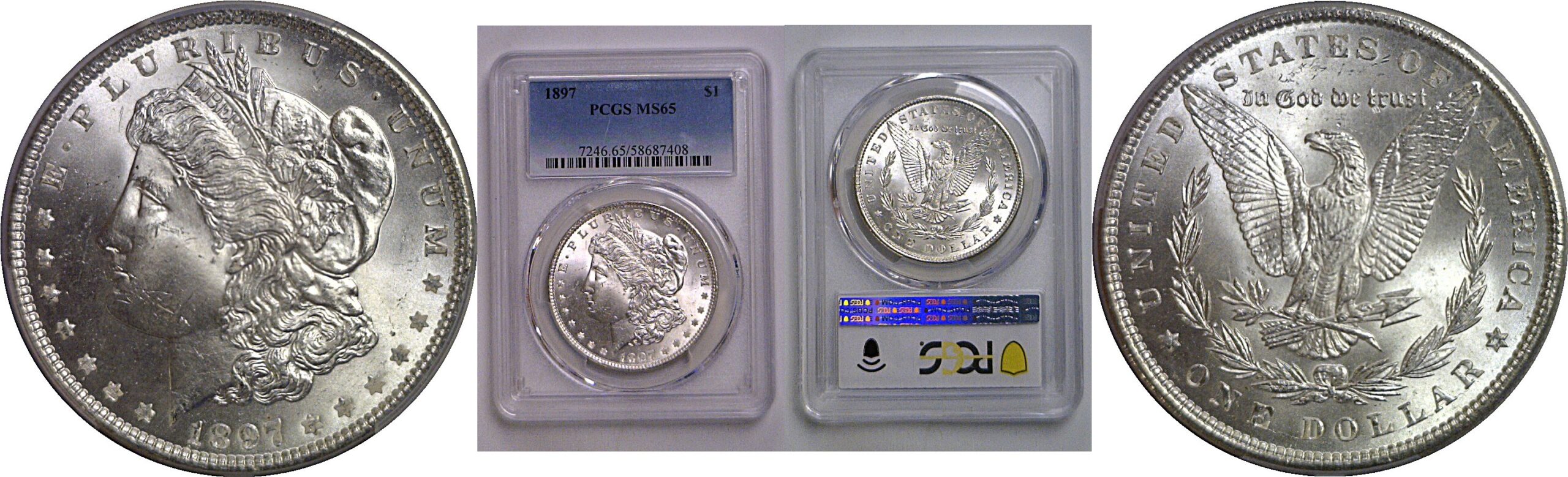 1897 Morgan Dollar   PCGS MS-65