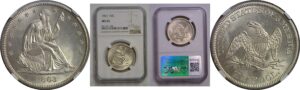 1863 Seated Liberty Half Dollar    NGC MS-65