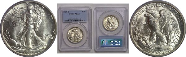 1929-D Walking Liberty Half Dollar    PCGS MS-65