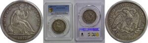 1877-CC Seated Liberty Half Dollar   PCGS XF-45