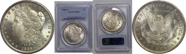 1885-O Morgan Dollar   PCGS MS-64