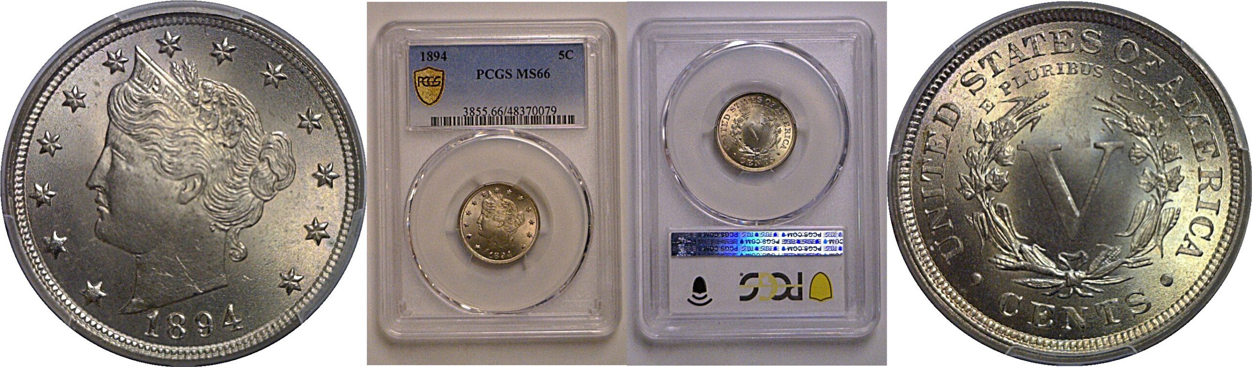 1894 Liberty Nickel    PCGS MS-66