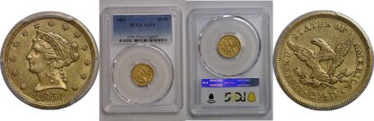 1851 $2 1/2 Liberty    PCGS AU-55