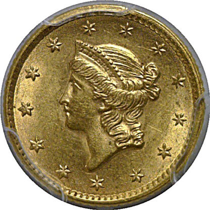 1852 One Dollar Gold Coin   PCGS MS-62 - Image 2