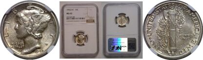 1942/1 Mercury Dime   NGC MS-62