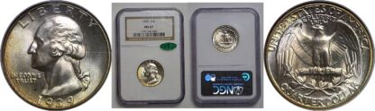 1939 Washington Quarter   NGC MS-67  CAC