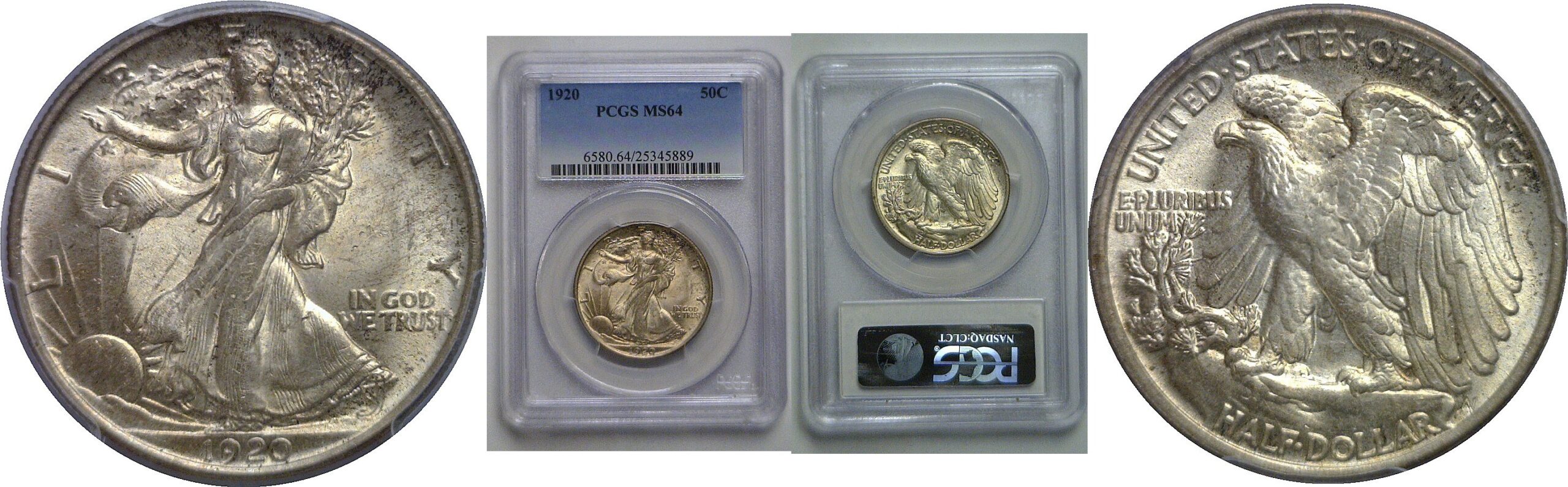 1920 Walking Liberty Half Dollar   PCGS MS-64