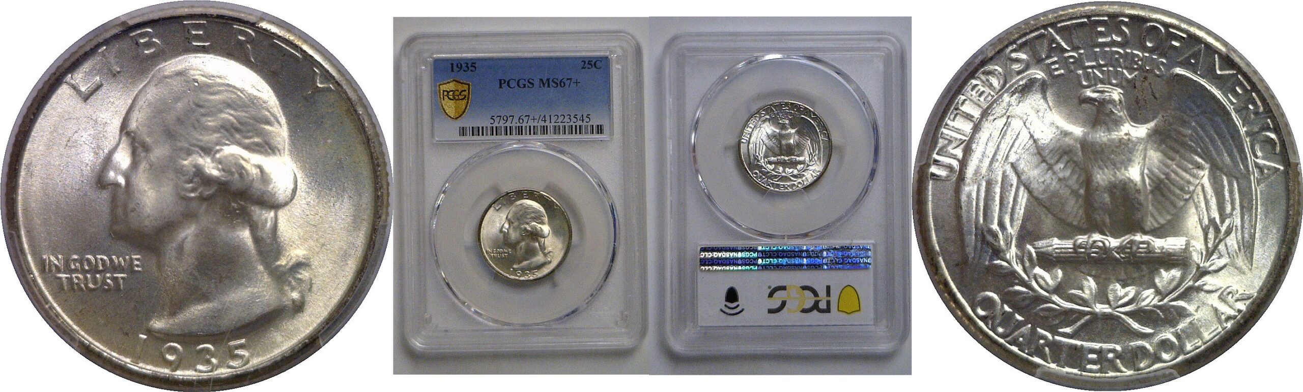 1935  Washington Quarter   PCGS MS-67+