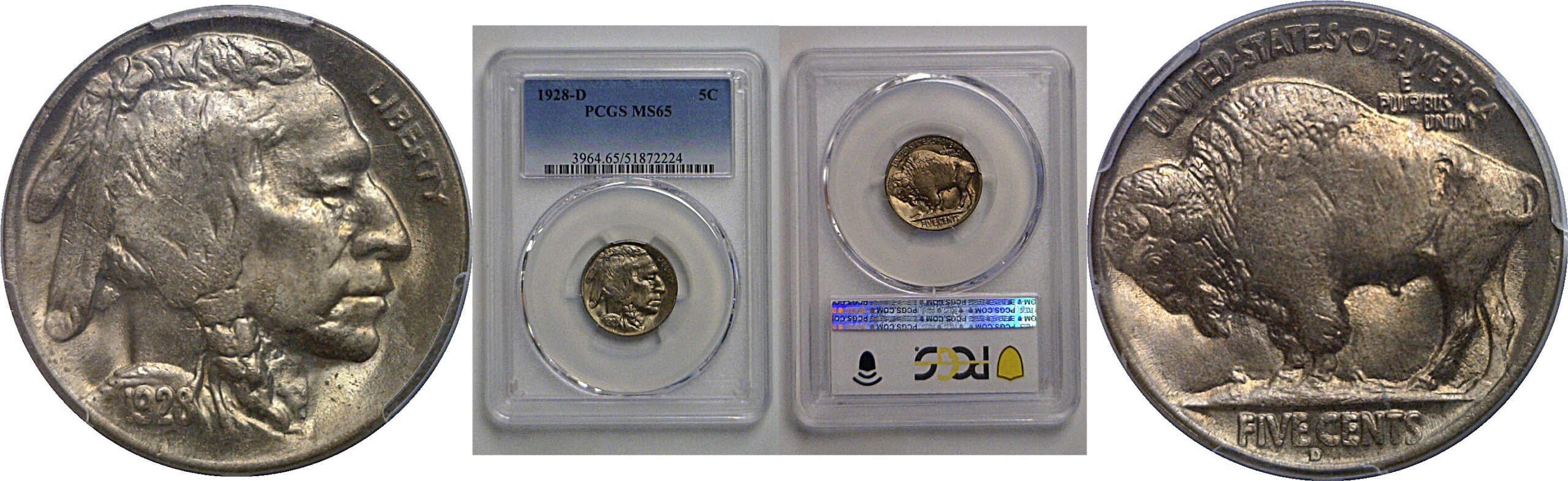 1928-D Buffalo Nickel   PCGS MS-65