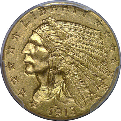 1913 $2 1/2 Indian   PCGS MS-62 - Image 2