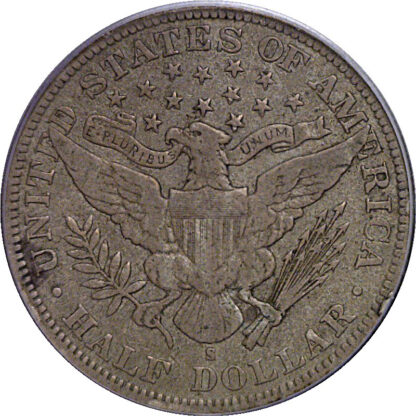 1896-S  Barber Half Dollar    PCGS VF-20 - Image 3