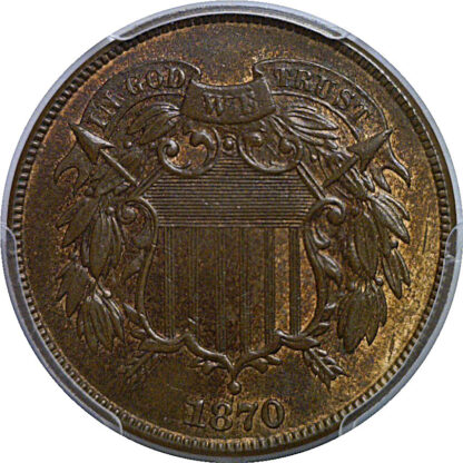 1870 Two Cent Piece   PCGS MS-65 RB - Image 2