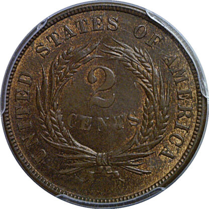 1870 Two Cent Piece   PCGS MS-65 RB - Image 3