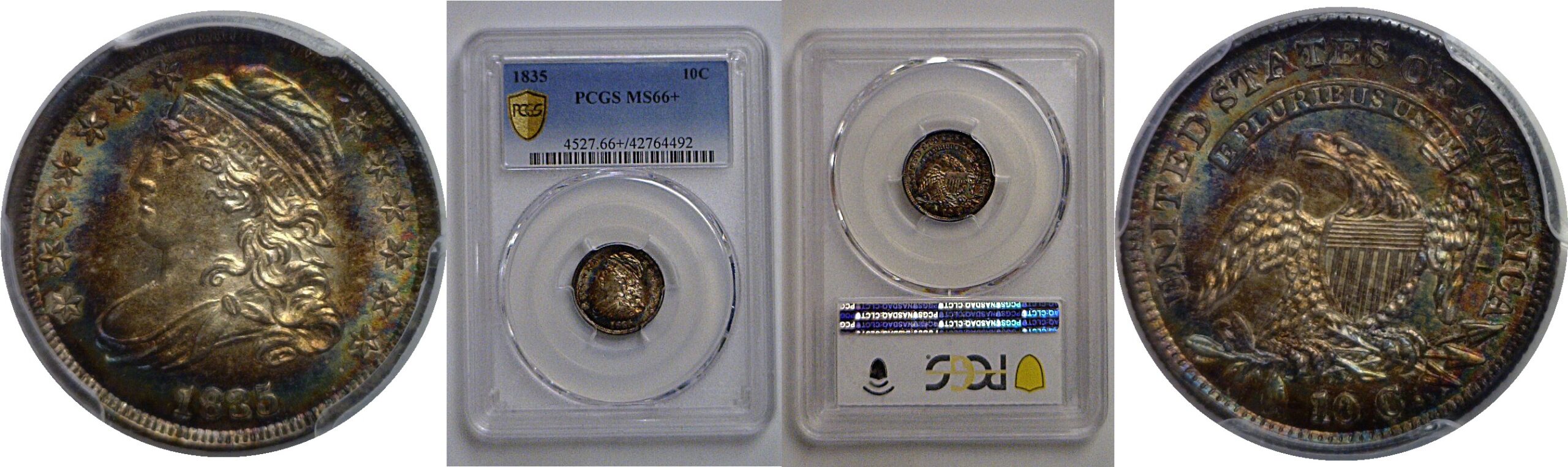 1835 Bust Dime   PCGS MS-66+
