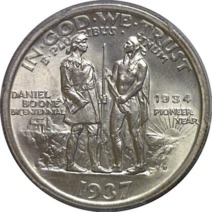 1937-D Boone Commemorative Half Dollar   PCGS MS-65 - Image 3
