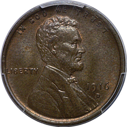 1916-D Lincoln Cent   PCGS MS-63 BN - Image 2