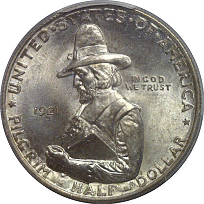 1921 Pilgrim Commemorative Half Dollar   PCGS MS-66 - Image 2