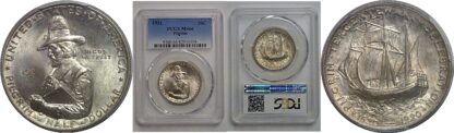 1921 Pilgrim Commemorative Half Dollar   PCGS MS-66